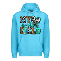 Ocean Blue my heart is on that field soccer Premium Hoodie - Jasminsmagicworld