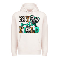 Pale Pink my heart is on that field soccer Premium Hoodie - Jasminsmagicworld