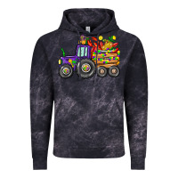 Cloud Black mardi gras tractor Vintage Hoodie - CowGirlArtShop