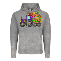 Cloud Rock mardi gras tractor Vintage Hoodie - CowGirlArtShop