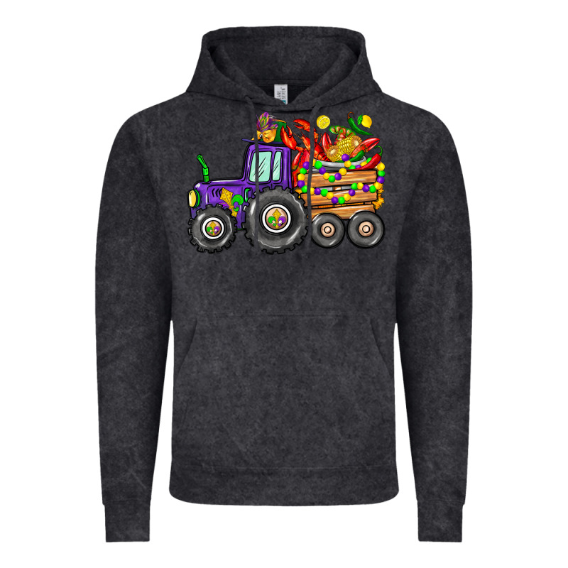 Mardi Gras Tractor Vintage Hoodie by CowGirlArtShop | Teevron