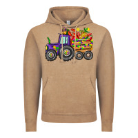 Vintage Coffee mardi gras tractor Vintage Hoodie - CowGirlArtShop
