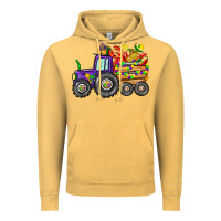 Vintage Mustard mardi gras tractor Vintage Hoodie - CowGirlArtShop