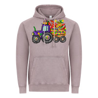 Vintage Zinc mardi gras tractor Vintage Hoodie - CowGirlArtShop