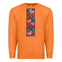 Carrot usa flag and cross penwraps 1 Premium Sweatshirt - Artiststas