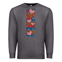 Charcoal Heather usa flag and cross penwraps 1 Premium Sweatshirt - Artiststas