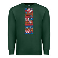 Sports Green usa flag and cross penwraps 1 Premium Sweatshirt - Artiststas