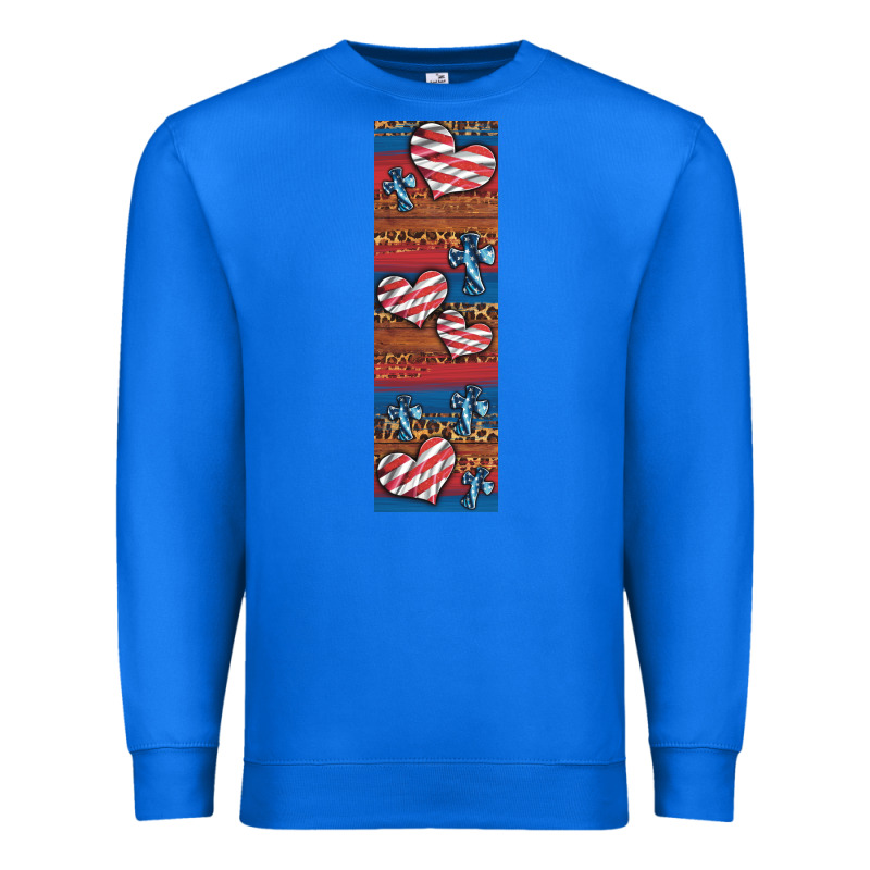 Usa Flag And Cross Penwraps 1 Premium Sweatshirt by Artiststas | Teevron