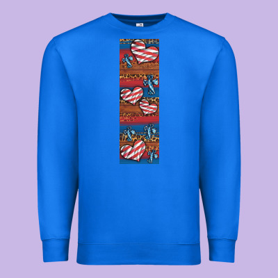 Usa Flag And Cross Penwraps 1 Premium Sweatshirt Designed By Artiststas
