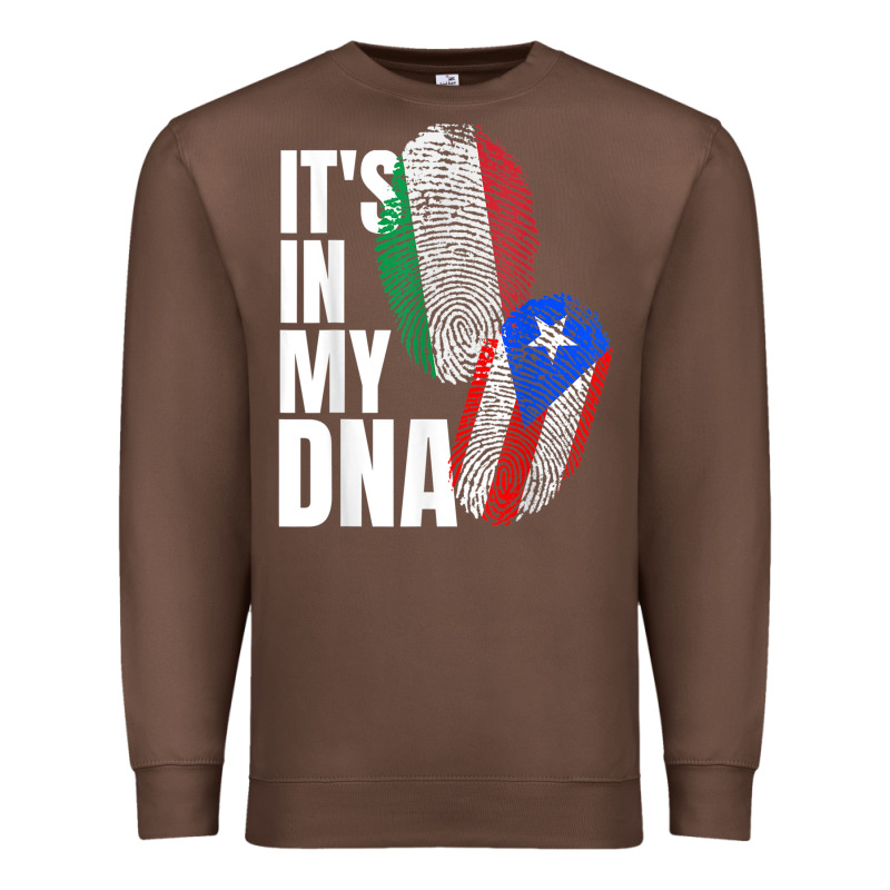 Italian And Puerto Rican Dna Mix Flag Heritage Gift Premium Sweatshirt by minhPixels | Teevron