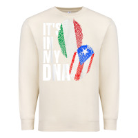 Sandshell Italian And Puerto Rican DNA Mix Flag Heritage Gift Premium Sweatshirt - minhPixels