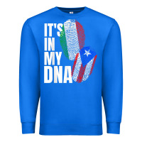 True Royal Italian And Puerto Rican DNA Mix Flag Heritage Gift Premium Sweatshirt - minhPixels