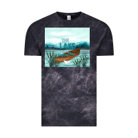 Cloud Black the lake is my happy place Vintage Tee - TumblerDesignByShophia