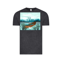 Vintage Black the lake is my happy place Vintage Tee - TumblerDesignByShophia