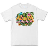 White aloha summer Premium Tee - BarkalooDesign