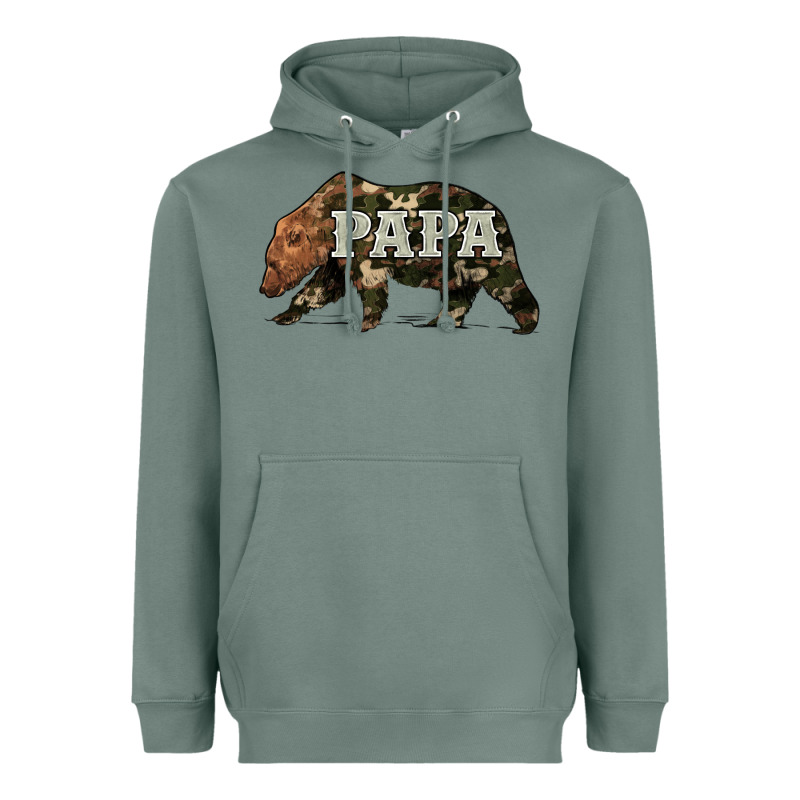 Bear Papa Heavyweight Hoodie by Artiststas | Teevron