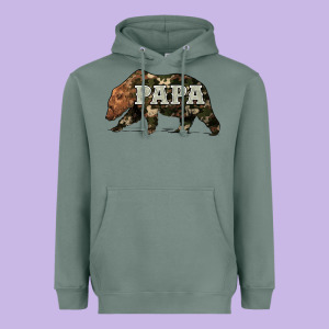 Bear Papa Heavyweight Hoodie Designed By Artiststas