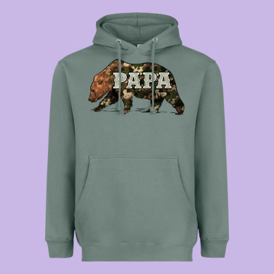 Bear Papa Heavyweight Hoodie Designed By Artiststas