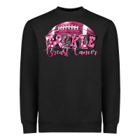 Black Tickle Breast Cancer Football Heavyweight Sweatshirt - FaDigitalArtStudio