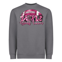 Storm Tickle Breast Cancer Football Heavyweight Sweatshirt - FaDigitalArtStudio
