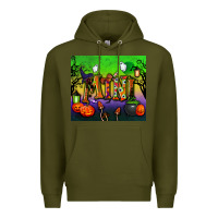 Army Green halloween mini tumbler Premium Hoodie - BundleAndBundleShop