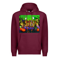 Burgundy halloween mini tumbler Premium Hoodie - BundleAndBundleShop