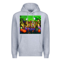 Heather Grey halloween mini tumbler Premium Hoodie - BundleAndBundleShop