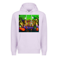Lilac halloween mini tumbler Premium Hoodie - BundleAndBundleShop