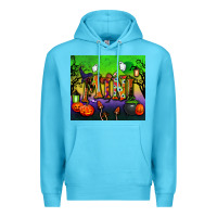 Ocean Blue halloween mini tumbler Premium Hoodie - BundleAndBundleShop
