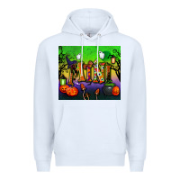 White halloween mini tumbler Premium Hoodie - BundleAndBundleShop