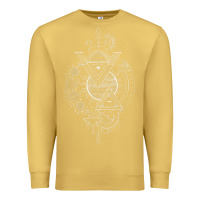 Antique Gold As Above So Below GIFT Alchemy GIFT Blackcraft Premium Sweatshirt - minhPixels