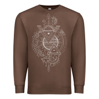 Chestnut As Above So Below GIFT Alchemy GIFT Blackcraft Premium Sweatshirt - minhPixels