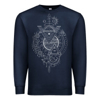 Navy As Above So Below GIFT Alchemy GIFT Blackcraft Premium Sweatshirt - minhPixels