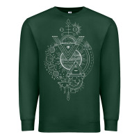 Sports Green As Above So Below GIFT Alchemy GIFT Blackcraft Premium Sweatshirt - minhPixels