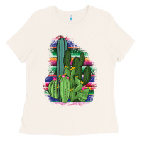 Western Serape Cactus Ladies Tee | Teevron