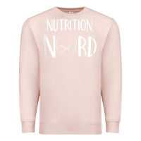 Pale Pink Womens Nutritionist Gifts For Health Coach or Registered Dietitian Premium Sweatshirt - minhPixels