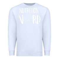 White Womens Nutritionist Gifts For Health Coach or Registered Dietitian Premium Sweatshirt - minhPixels