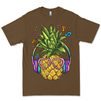 Cacao pineapple with headphone Premium Tee - BarkalooDesign