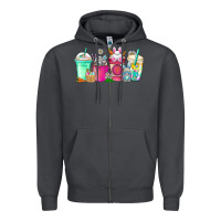 Smoke easter day coffee Zipper Hoodie - CowhideDigitalArt