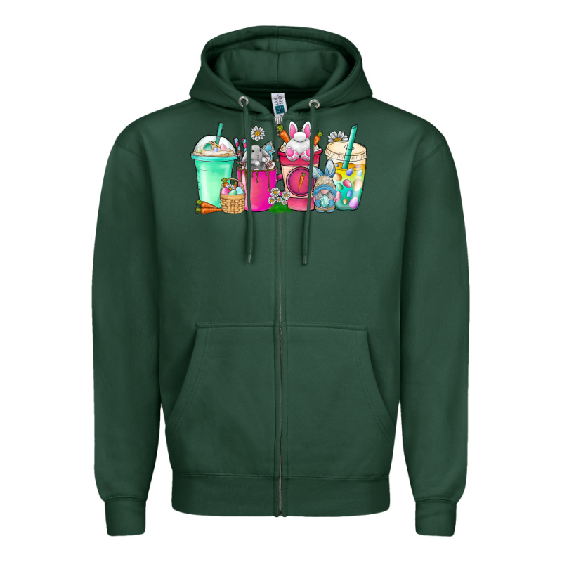 Easter Day Coffee Zipper Hoodie by CowhideDigitalArt | Teevron