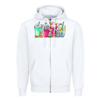 White easter day coffee Zipper Hoodie - CowhideDigitalArt