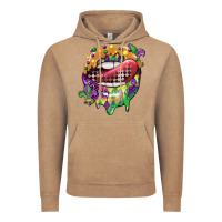 Vintage Coffee mardi gras lips Vintage Hoodie - CowGirlArtShop