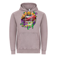 Vintage Zinc mardi gras lips Vintage Hoodie - CowGirlArtShop