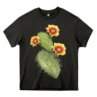 Asphalt Opuntia Phaeacantha Cactus Heavy Core Tee - LillyAllenDesigns