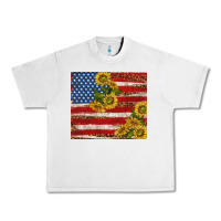 Lunar Rock American flag sunflowers with leopard Urban Heavy Tee - TumblerDesignByShophia