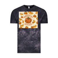 Cloud Black pumpkin spice fall leaves Vintage Tee - TumblerDesignByShophia