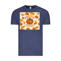 Vintage Denim pumpkin spice fall leaves Vintage Tee - TumblerDesignByShophia