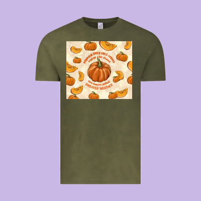 Pumpkin Spice Fall Leaves Vintage Tee Designed By Tumblerdesignbyshophia