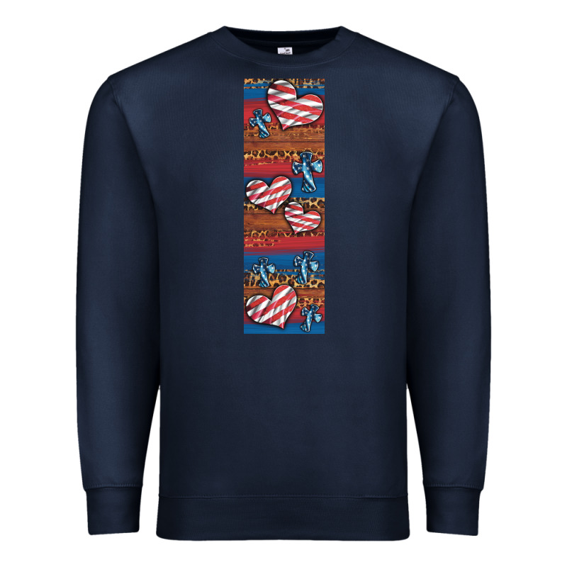 Usa Flag And Cross Penwraps Premium Sweatshirt by Artiststas | Teevron