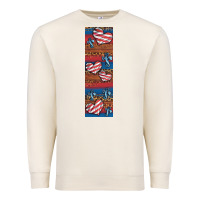 Sandshell usa flag and cross penwraps Premium Sweatshirt - Artiststas